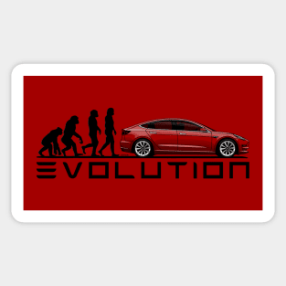 Evolution to the smartest car in history! Sticker